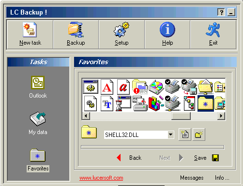 LC Backup ! Screenshot